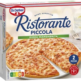 Pizza Piccola margarita 2 unidades estuche 270 g - Dr.oetker Ristorante