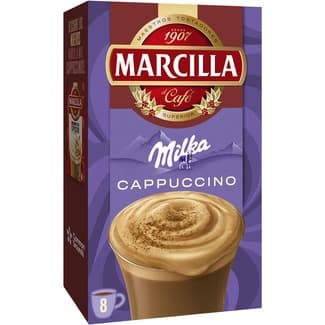 Café Milka cappuccino en sobres estuche 8 unidades - Marcilla