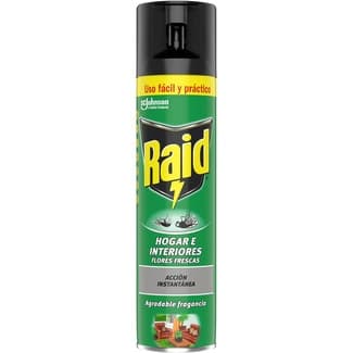 Insecticida volador Hogar e Ingeriores flores frescas spray 400 ml - Raid