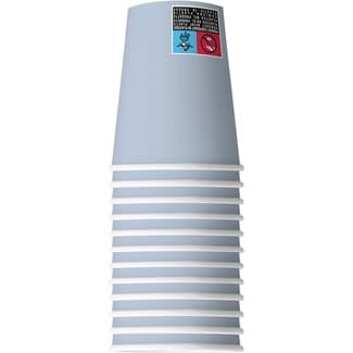 Vasos compostables azul glacial de 20 cl envase 12 unidades - Smart