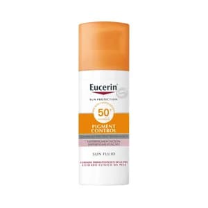 EUCERIN Protector solar con FPS 50+ (muy alto), que ayuda a controlar las manchas producidas por el sol EUCERIN Pigment control 150 ml.