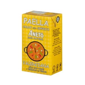 ANETO Caldo para paella Valenciana 100% natural brik de 1 l.