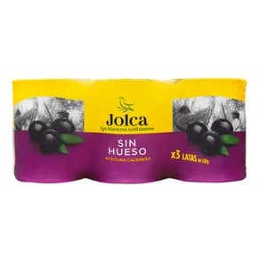 JOLCA Aceituna negras, variedad Cacereña 3 ud x40 g.