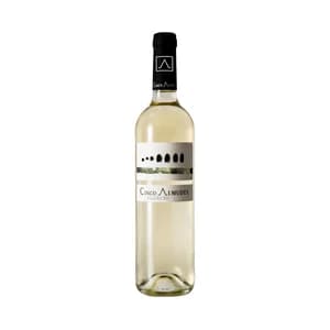 5 ALMUDES Vino blanco verdejo con D.O. Ribera del Jucar botella 75 cl.