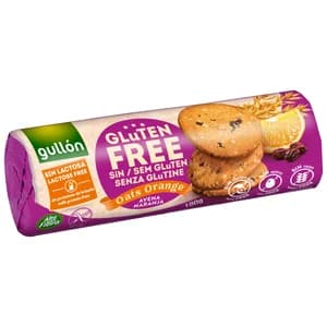 GULLÓN Galletas de avena con naranja, sin gluten 180 g.
