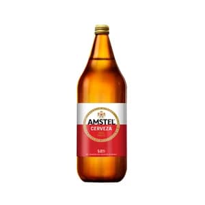 AMSTEL 100% malta Cerveza Pilsener botella de 1 l.