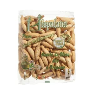 HISPALANA Picos con aceite de oliva, ajo y orégano HISPALANA 210 gr,