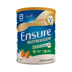 ENSURE Nutrivigor Complemento alimenticio para adultos sabor almendra, con proteínas de origen 100% vegetal 800 g.