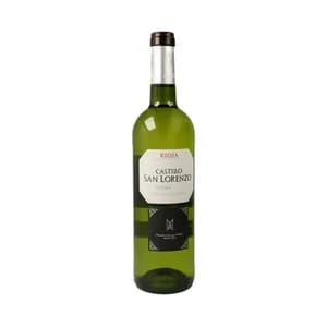 CASTILLO SAN LORENZO Vino blanco con D.O. Rioja CASTILLO SAN LORENZO botella de 75 cl.
