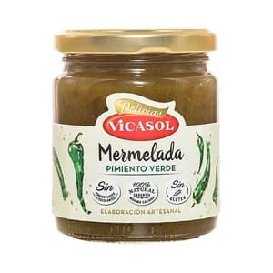 VICASOL Mermelada de pimiento verde 250 g.