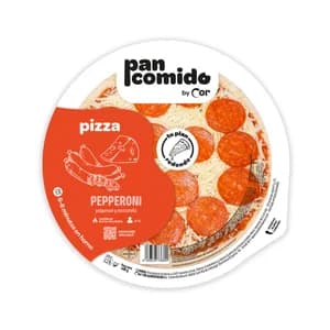 COR Pizza refrigerada con pepperoni y mozzarella 400 g.