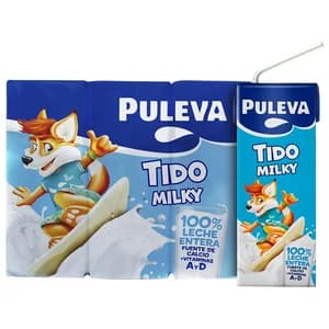 PULEVA Tido Leche entera 6 x 200 ml.