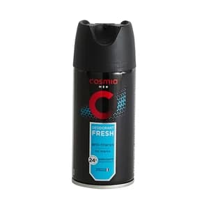 COSMIA Desodorante en spray para hombre con protección anti-transpirante hasta 24 horas COSMIA Fresh 150 ml.