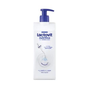 LACTOVIT Leche corporal nutritiva para pieles normales a secas 400 ml.
