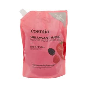 COSMIA Recambio de jabón (gel) líquido para manos, con aroma a frutos rojos 1 l.