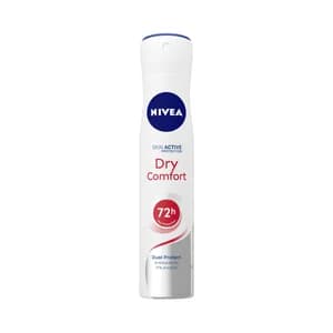 NIVEA Dry comfort Desodorante en spray unisex, protección hasta 72 horas 200 ml.