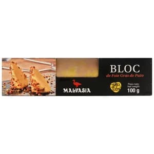 MALVASIA Bloc de foie gras de pato especial para untar 100 gr.