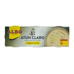 ALBO Atún claro en aceite de oliva virgen extra 6 uds. X 48 g.