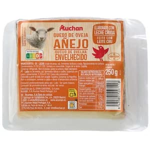 PRODUCTO ALCAMPO Queso de oveja añejo, cuña 250 g.
