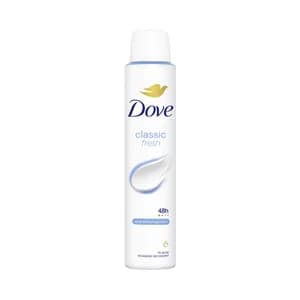 DOVE Classic fresh Desodorante en spray unisex antitranspirante hasta 48 horas 200 ml.
