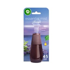 AIR WICK Ambientador difusor de aceites esenciales Lavanda- Recambio AIR WICK ESSENTIAL MIST 20 ml.