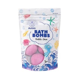 AURORA Bombas de baño con aroma a chicle 3 x 50 g.