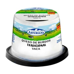 FLOR DE BURGOS Queso fresco de Burgos LA FLOR DE BURGOS tarrina 250 g.