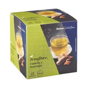 PRODUCTO ALCAMPO Infusión de jengibre, canela y naranja 15 uds. 45 g.