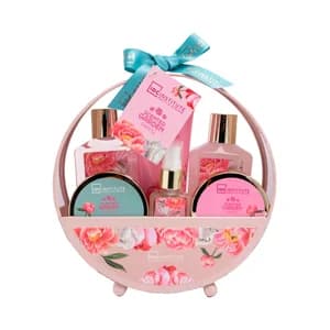 IDC INSTITUTE Scented garden Cesta con productos para el cuidado y la higiene personal.