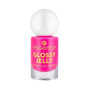 ESSENCE Glossy jelly tono rosa brillante Mini esmalte de uñas.