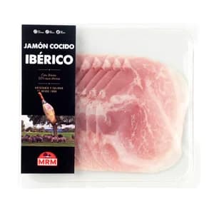 MRM Jamón cocido ibérico loncheado 100 g.