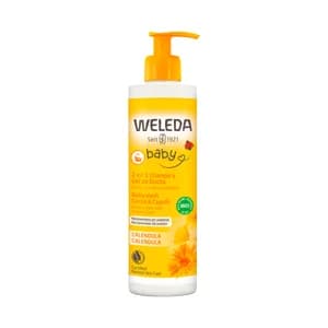 WELEDA Baby Champú y gel de ducha con Calendula ecológica 400 ml