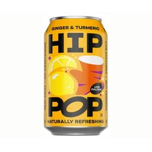 HIP POP Refresco de jengibre y cúrcuma 33 cl.