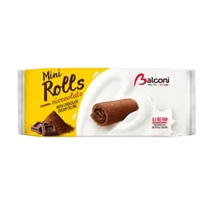 BALCONI MINI ROLLS Bizcochitos rellenos de chocolate 6 uds. 180 g.