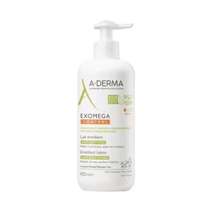 A.DERMA Exomega control Loción emoliente antiirritación , para pieles secas con tendencia al eccema atópico 400 ml.