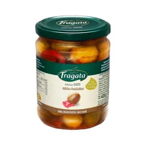 FRAGATA Aceituna verdial con hueso aliño andaluz - Tarro 250g.