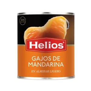 HELIOS Gajos de mandarina en almíbar 312 g.