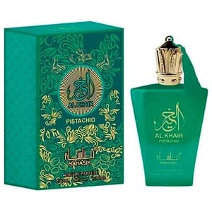 MANASIK Al khair pistacho Eau de parfum (agua de perfume) arábe unisex 100 ml.
