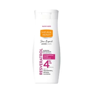 NATURAL HONEY Skin expert resveratrol Loción corporal nutritiva y revitalizante, para pieles maduras 330 ml.