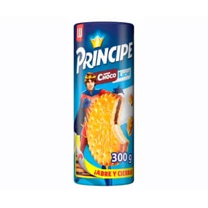 PRÍNCIPE Galletas rellenas de chocolate con leche 300 g.