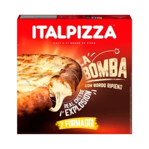 ITALPIZZA La bomba Pizza congelada a los 7 quesos 450 g.