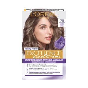 L´ORÉAL PARIS Excellence cool creme Tinte de pelo permanente tono 7.11 Rubio ceniza intenso.