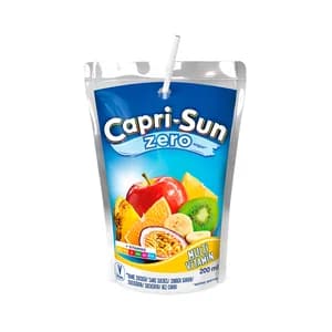 CAPRI SUN Bebida zumo zero azúcares multivitamin 200 ml.