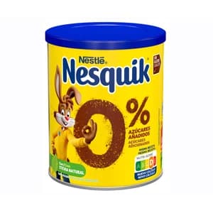 NESQUIK de NESTLÉ Cacao instantáneo 0% azúcares añadidos 320 gr.