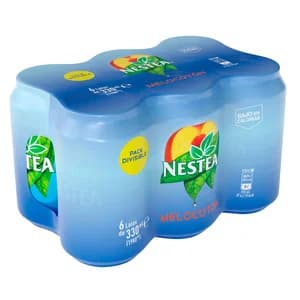 NESTEA Bebida de té al melocotón 6 uds. 330 ml.