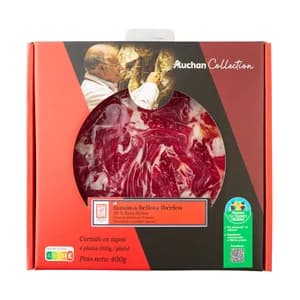 ALCAMPO CULTIVAMOS LO BUENO Estuche con sobres de jamón de bellota ibérico (50% raza ibérica), cortado en tapas 4 x 100 g.