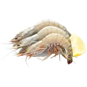 Langostinos crudos calibre 30-40.