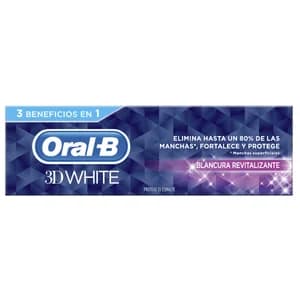 ORAL-B Pasta de dientes blanqueante y revitalizante ORAL B 3D white 75 ml.