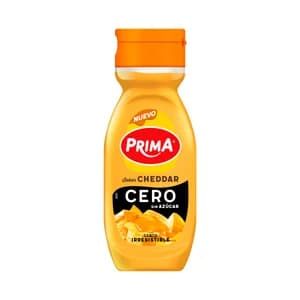 PRIMA Salsa cheddar sin azucares añadidos 260 g.
