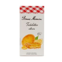 BONNE MAMAN Galletas tartaletas rellenas de limón 125 g.